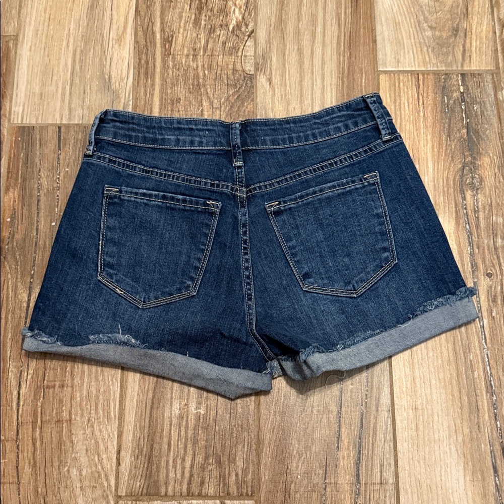 Kancan Mid Rise Denim Shorts - Picture 3 of 3